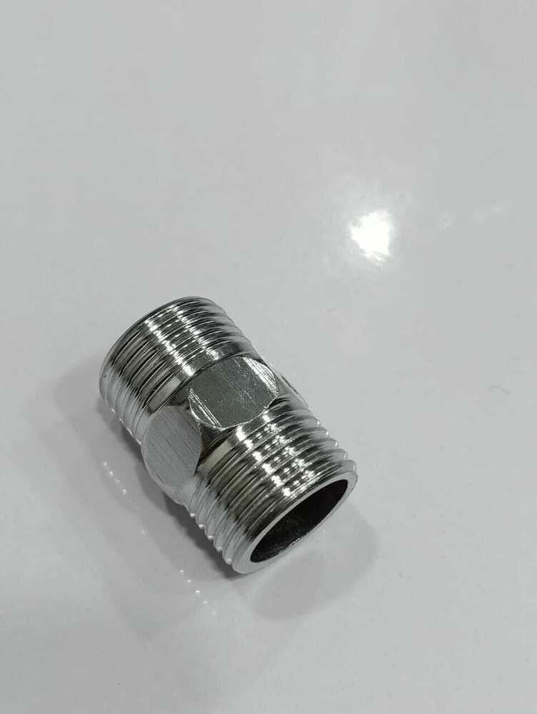 1/2 Hex Nipple Ss 304 - Stainless Steel, Gray Color | Durable Nipple With Full Warranty, Rust Resistance, High Strength