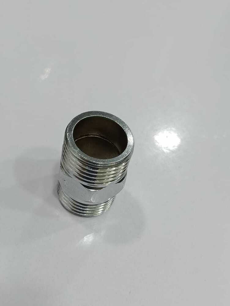 1/2 Hex Nipple Ss 304 - Stainless Steel, Gray Color | Durable Nipple With Full Warranty, Rust Resistance, High Strength