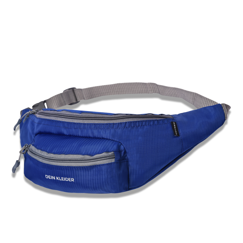 Box Pocket Waist Bag Blue
