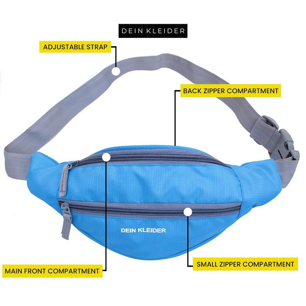 Waist Pack Travel Handy Hiking Zip Pouch Document Money Phone Belt Sport Bag Bum Bag