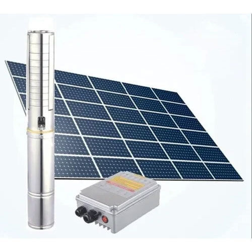 10 Hp Ac Submersible Solar Pump Set - Material: Ss