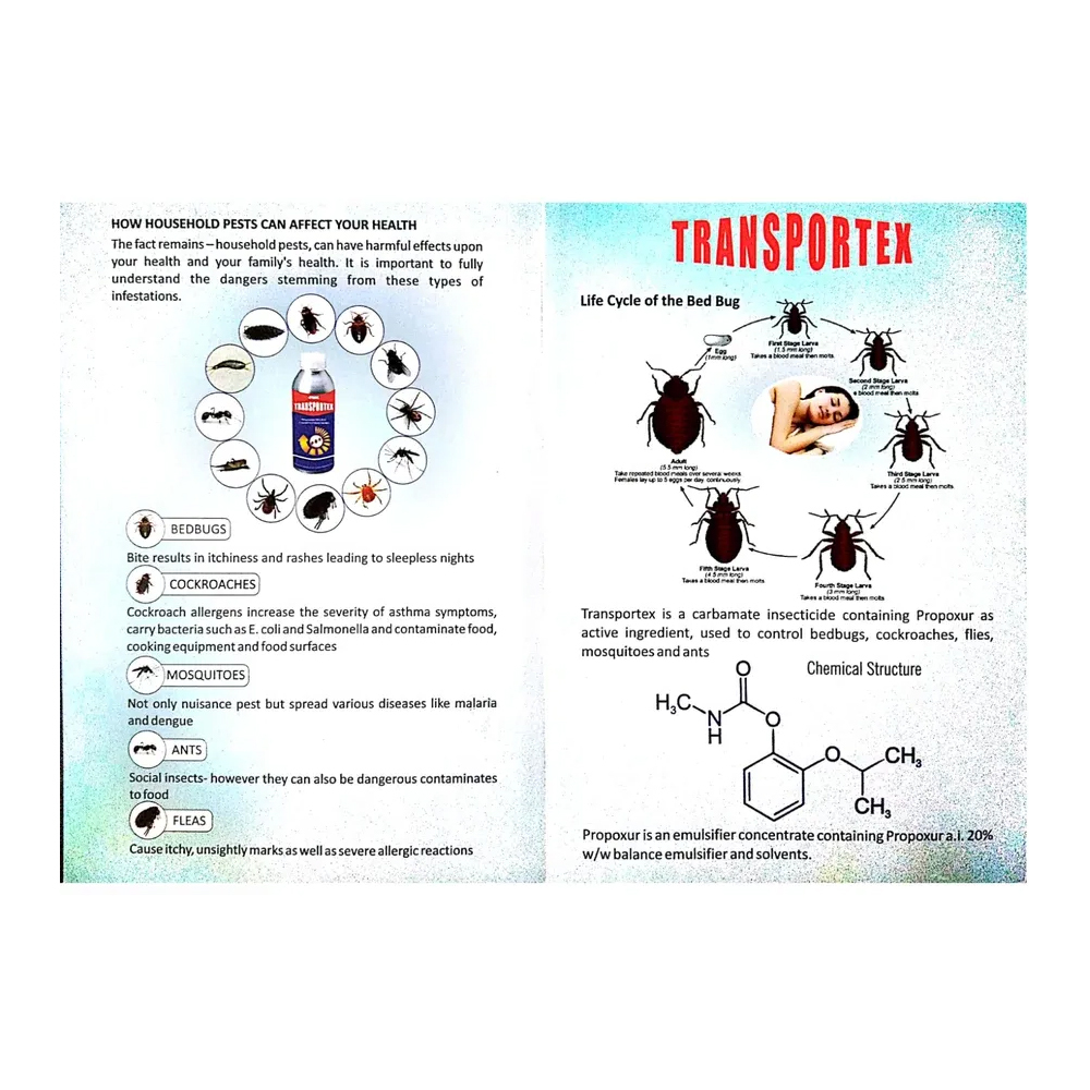 Fmc Transportex 1 L ( Propoxur 20 % Ec ) For Cockroach