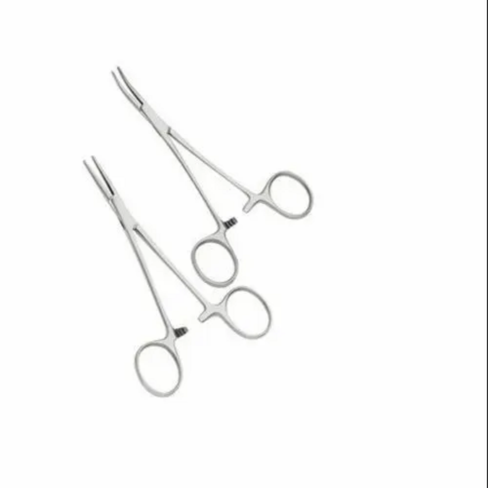 Artery Forceps Straight Curved - Stainless Steel, Set Of 4 Curved 5-inch With Serrated Edges | Corrosion-resistant, Autoclavable For Surgical Use