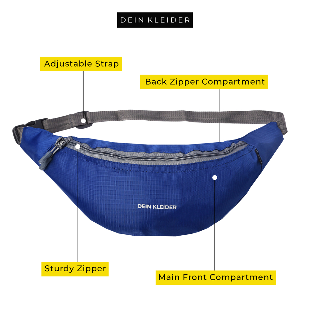 Sports Waist Pack Box Pocket Blue