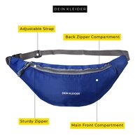 Sports Waist Pack Box Pocket Blue