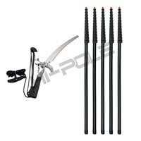 60ft Hi-pole Carbon Fiber Telescopic Tree Pruners - Finish: Plastic Coated