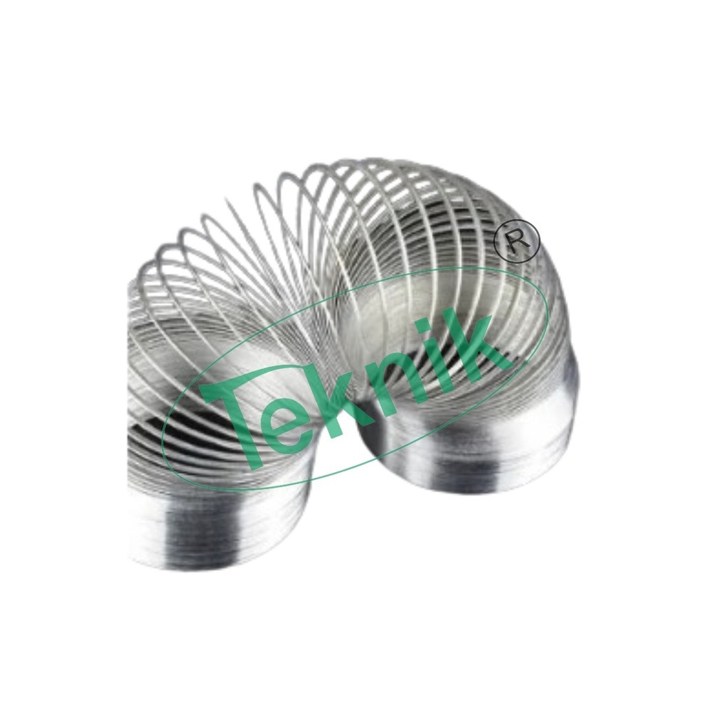 Demonstration Spring - 140 Turns, 80 Mm Diameter, 85 Mm Height At Rest | General Lab Equipment For Wave Propagation Studies