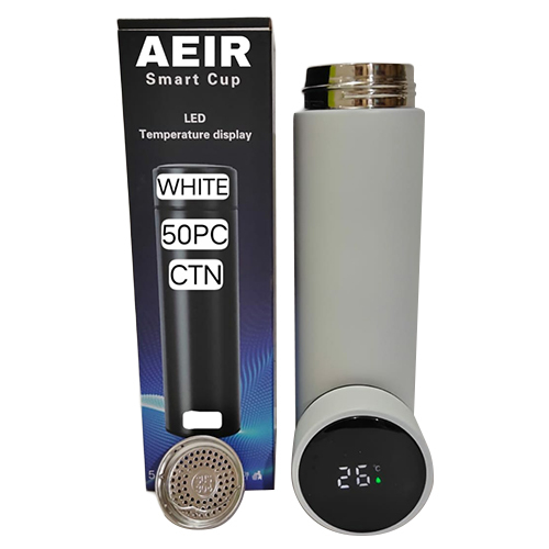 500 ML White LED Temperature Display Bottle