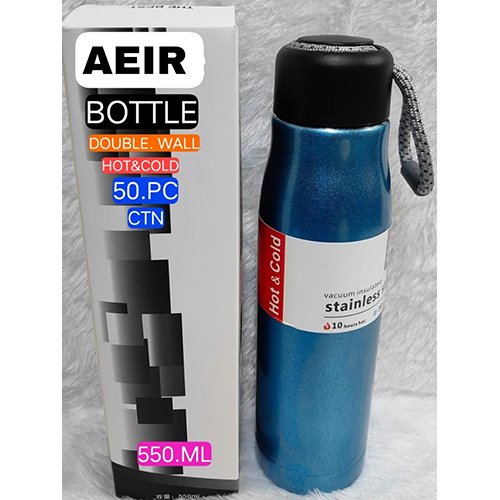 550 ML Blue Double Wall Hot And Cold Bottle