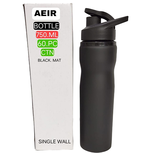 750 ML Black Single Wall Hot And Cold Bottle