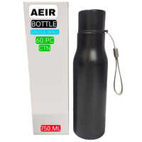 750 ML Black Single Wall Hot And Cold Bottle