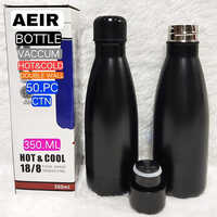 350 ML Black Double Wall Hot And Cold Bottle