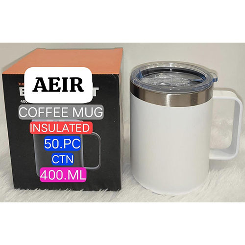 400 Ml White Insulated Coffee Mug - Color: Different Available