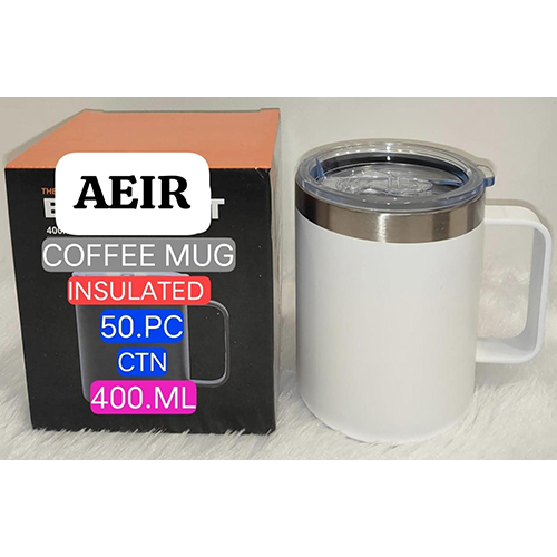400 ML White Insulated Coffee Mug
