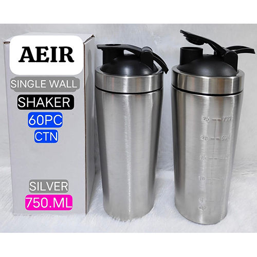 750 Ml Silver Single Wall Shaker Bottle - Color: Different Available