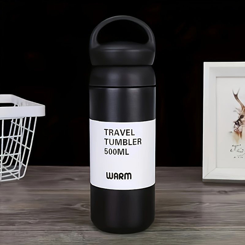 500 ML Black Warm Travel Tumbler Bottle