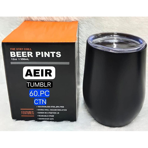 350 ML Black Tumbler Cup