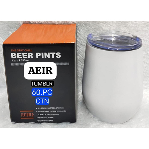 350 ML White Tumbler Cup
