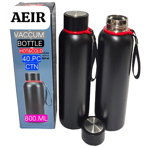 800 ML Black Hot And Cold Vacuum Bottle