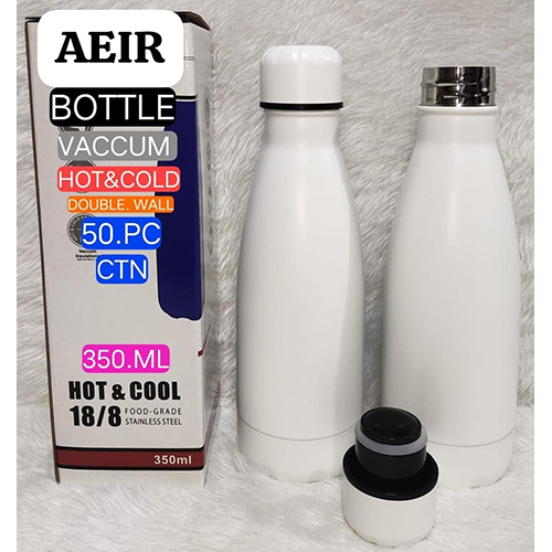 350 ML White Double Wall Hot And Cool Vacuum Bottle