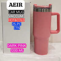 1200 ML Dark Pink Vacuum Car Mug