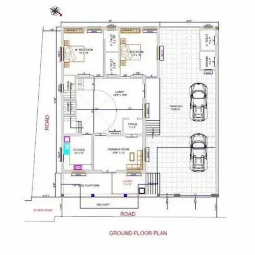 Loose Furniture 2D Drawing