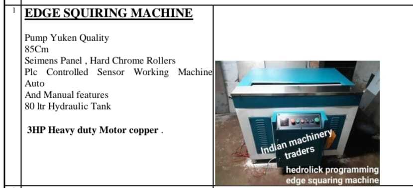 Hydraulic Notebook Edge Squaring Machine