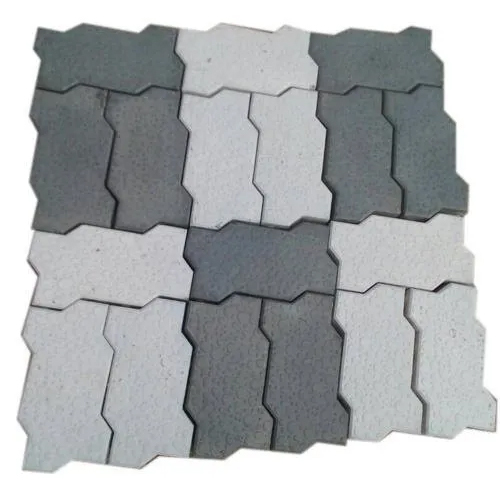 Zig Zag Interlocking Paver Block - Color: Gray