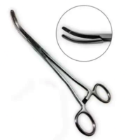 Right Angle Forceps - Stainless Steel, 20.0 & 25.0cm Lengths | Straight & Curved Profiles, Ratchet Locking Mechanism, Vertically-grooved Jaws
