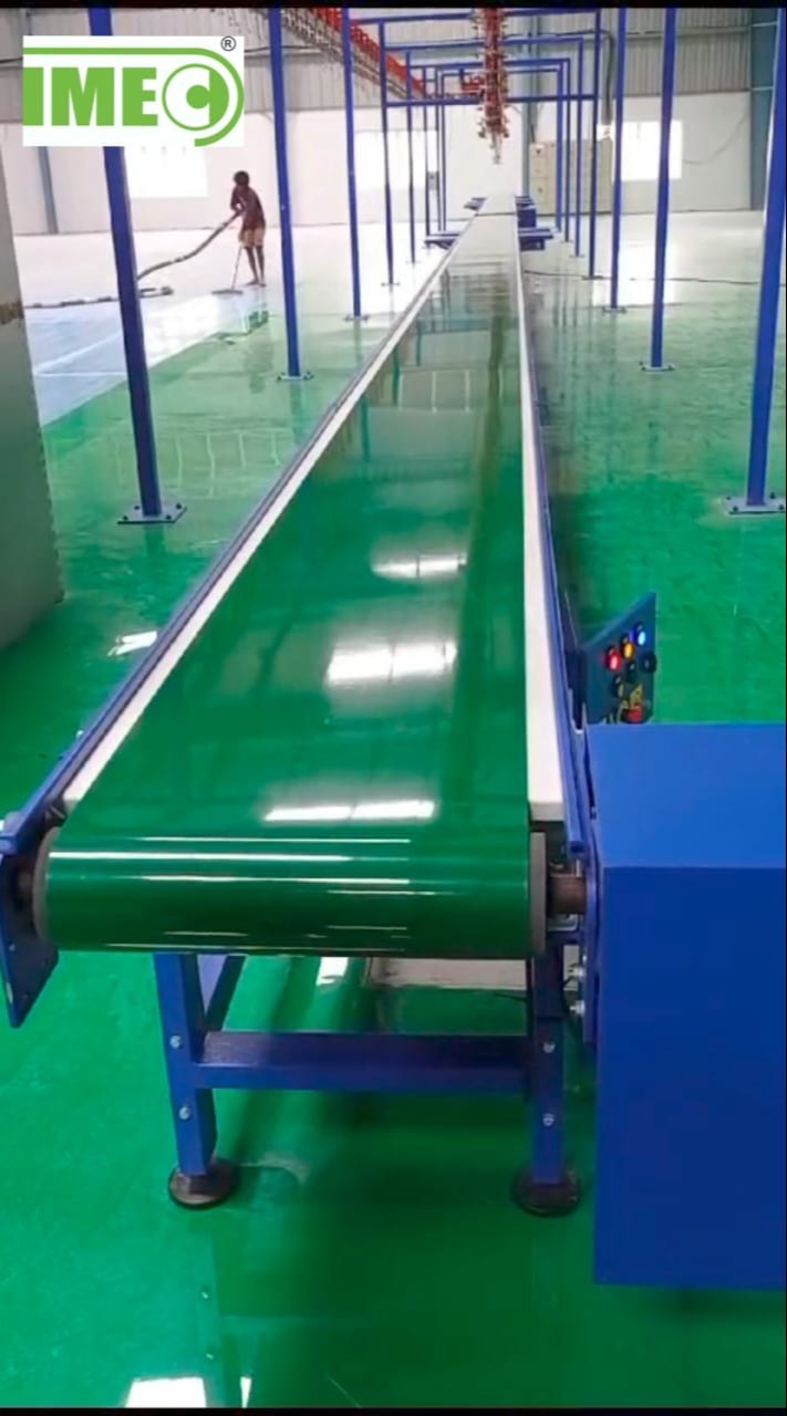 Horizontal Pvc Belt Conveyor - 100 Kg Load Capacity, 120 M/m Speed | Mild Or Stainless Steel Construction, Ideal For Industrial Use