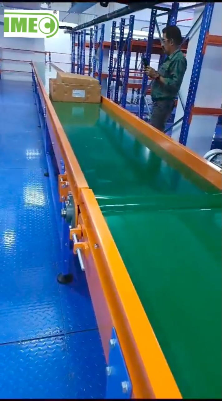 Horizontal Pvc Belt Conveyor - 100 Kg Load Capacity, 120 M/m Speed | Mild Or Stainless Steel Construction, Ideal For Industrial Use