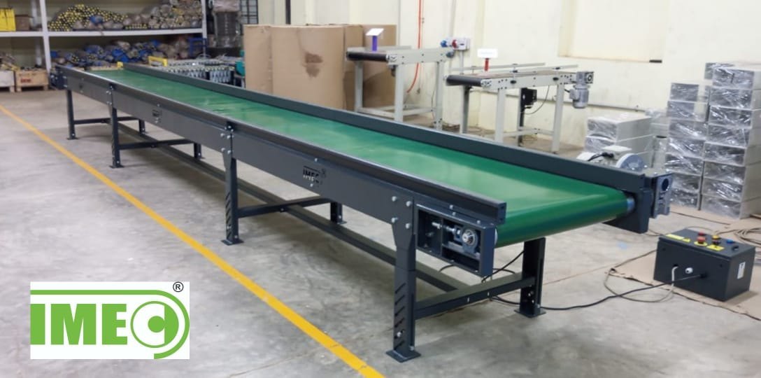 Horizontal Pvc Belt Conveyor - 100 Kg Load Capacity, 120 M/m Speed | Mild Or Stainless Steel Construction, Ideal For Industrial Use