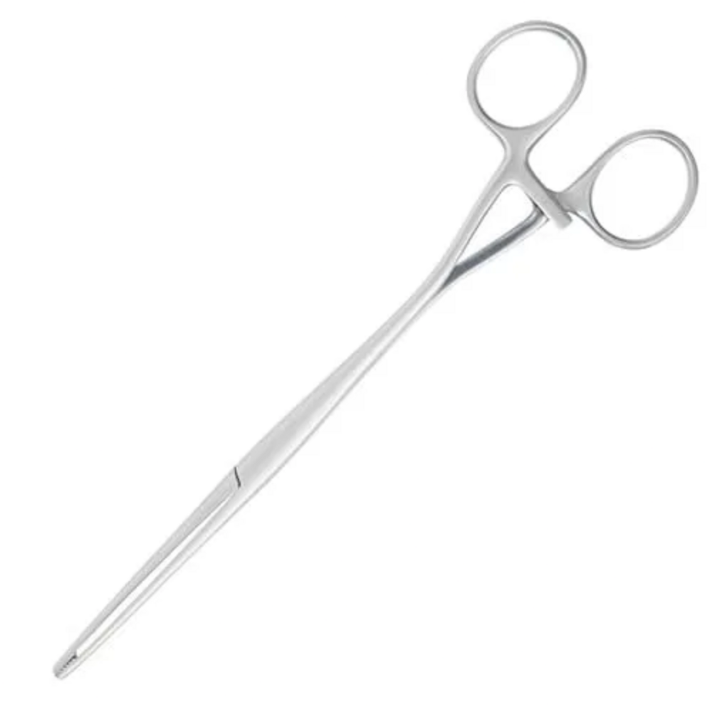 Uterine Forceps - Durable Stainless Steel | Long Curved Design With Varied Tip Patterns For Secure Grasping And Atraumatic Manipulation