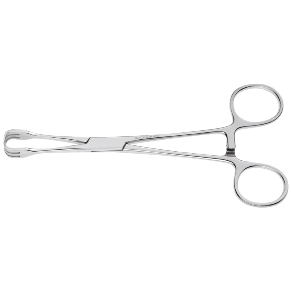 Vellusulam Forceps - Stainless Steel, 255mm Length, 15mm Tip Width, 106mm Tip Length | 1:1 Teeth For Precise Tissue Grasping, Straight Design