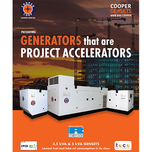 Cooper Generator 5Kva To 250Kva - Pressure: High Pressure