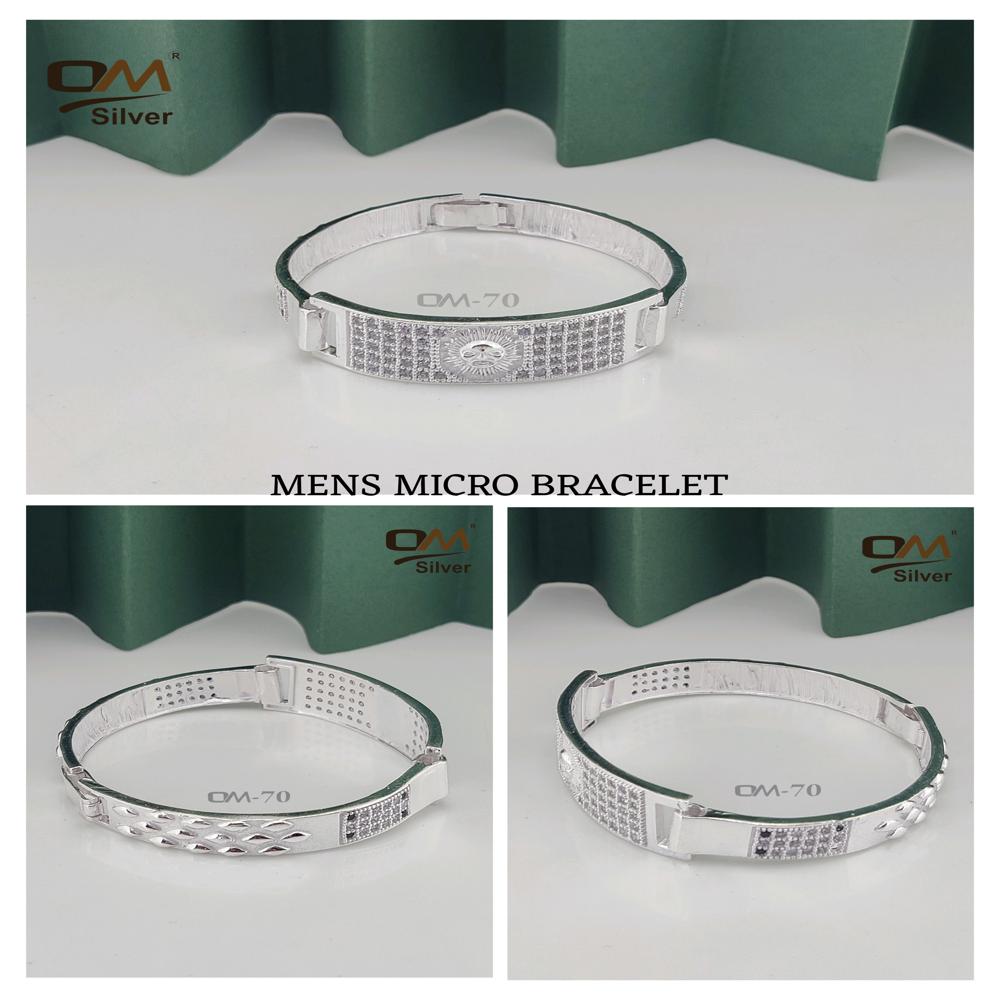Silver CZ Bracelet - 15-16 Grams | Exquisite Men's Elegance for Weddings, Perfectly Crafted with Timeless Sparkle for Every Occasion