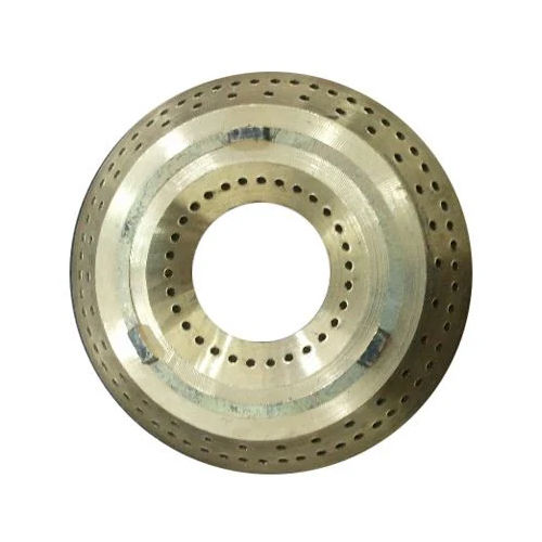 Brass Gas Burner Round Cap - Color: Golden