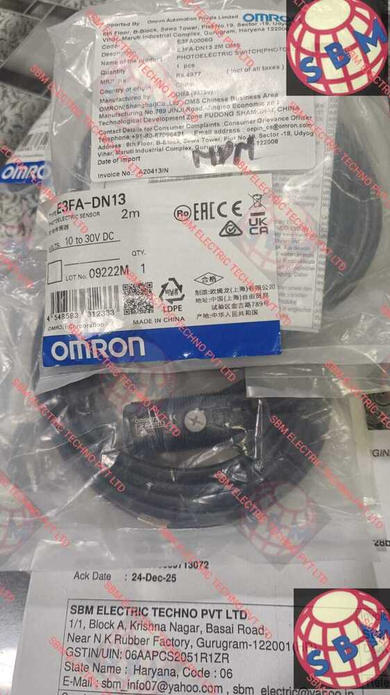 OMRON PHOTOELECTRIC SENSOR,E3FA-DN13