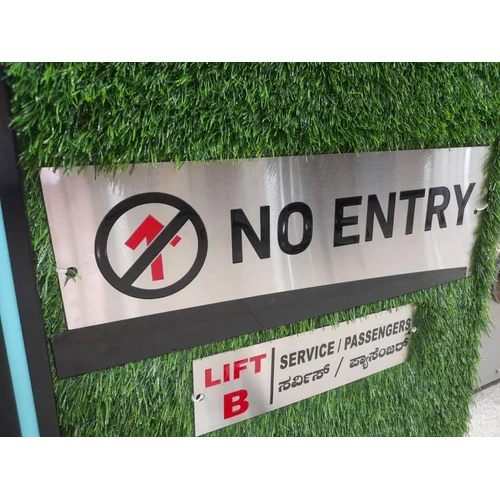 ACM Direction Signage Boards - Aluminium Material, Standard Size, Any Color, LED Display Function, 1-Year Warranty | Perfect for Home Applications