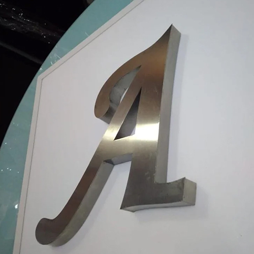 Stainless Steel A Alphabet 3D Letter