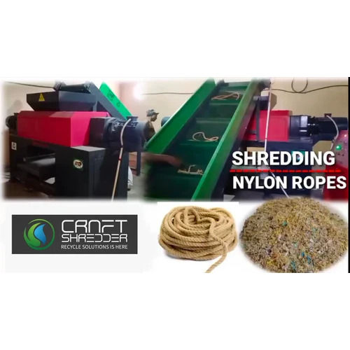 Nylon Rope Waste Shredding Machine -Craft Shredders Manufacturer Coimbatore