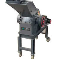 Hammer Mill Glass Bottle Crushing Machine - Color: Black