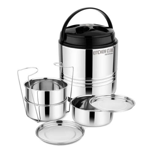 400Ml Stainless Steel Lunch Box Set - Color: Silver