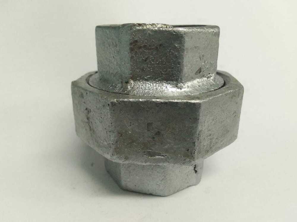 Gi Union 1/2 Inch - Malleable Iron, Size 1/2, Round Shape, Isi Marked To Is 1879 | Ideal For Durable Pipe Fitting Applications