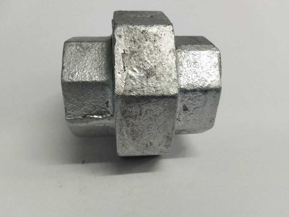 Gi Union - 3/4 Inch | Malleable Iron, Round Shape, Isi Marked, Standard Is: 1879