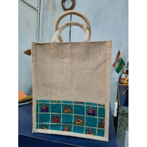 Loop Handle Jute Tiffin Bag By Bag Bazaar