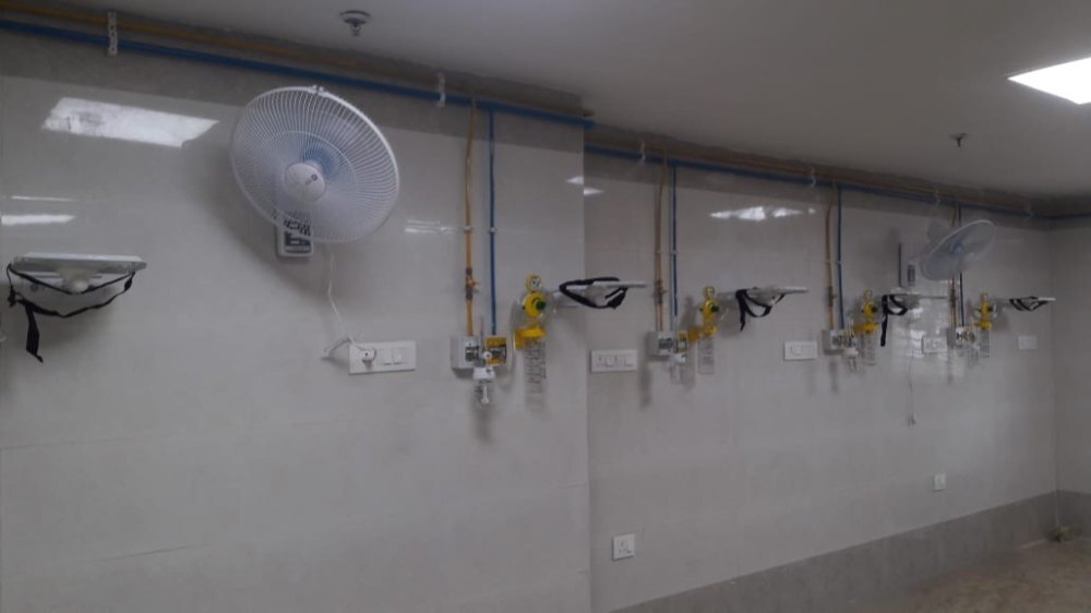 Hospital Oxygen Gas Pipeline System - Dimension (L*w*h): 80x115 Millimeter (Mm)