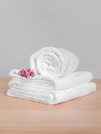 Hotel Towels - Cotton Bath Towel, 30x60 Inches, White Color, 600-650 Gsm | Designed For Hotel Guest Use, Ideal For High-end Spas