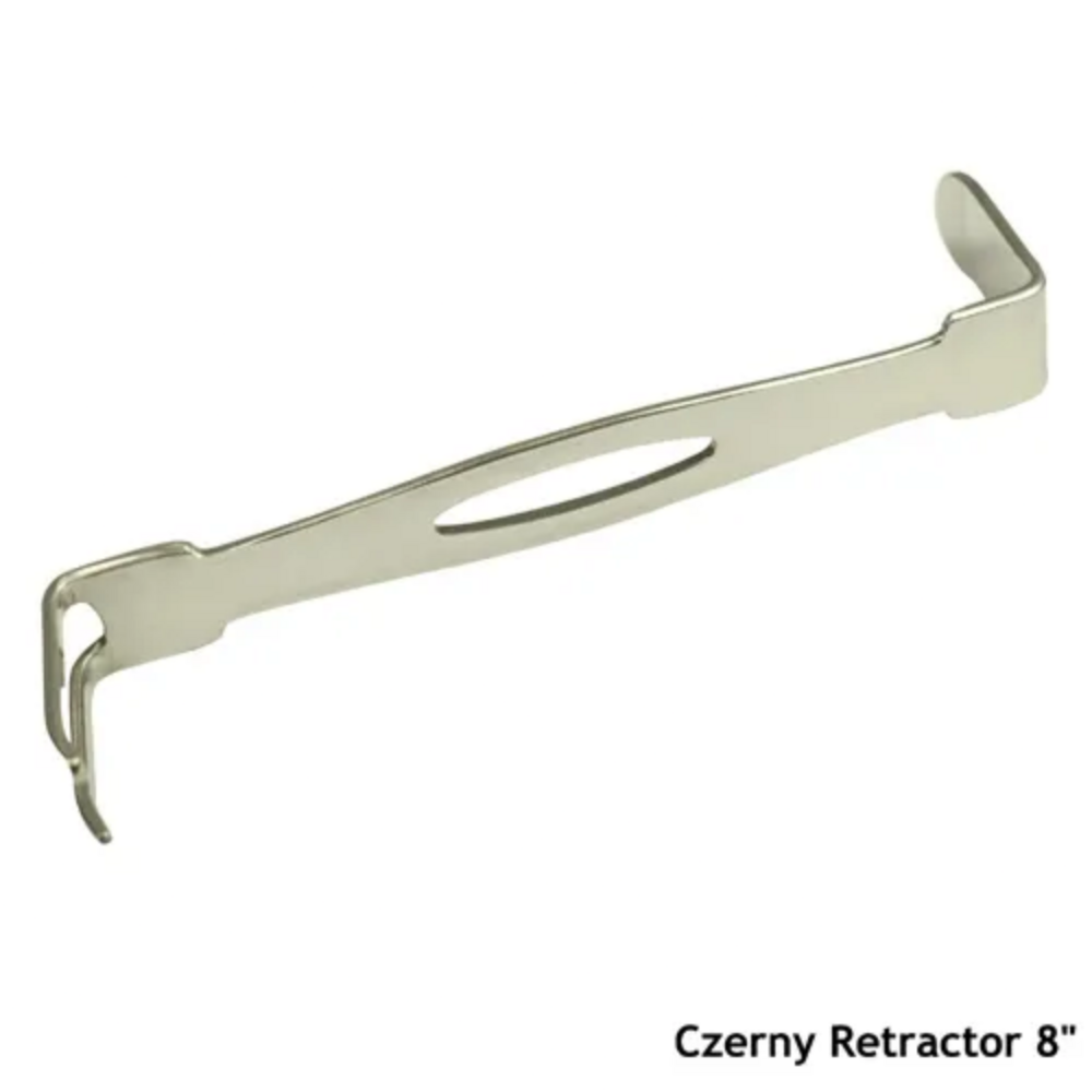 Czermey Retractor - Stainless Steel, Broad Flat Blade With Curved Design | Ergonomic Handle For Comfortable, Precise Manipulation In Surgical Procedures