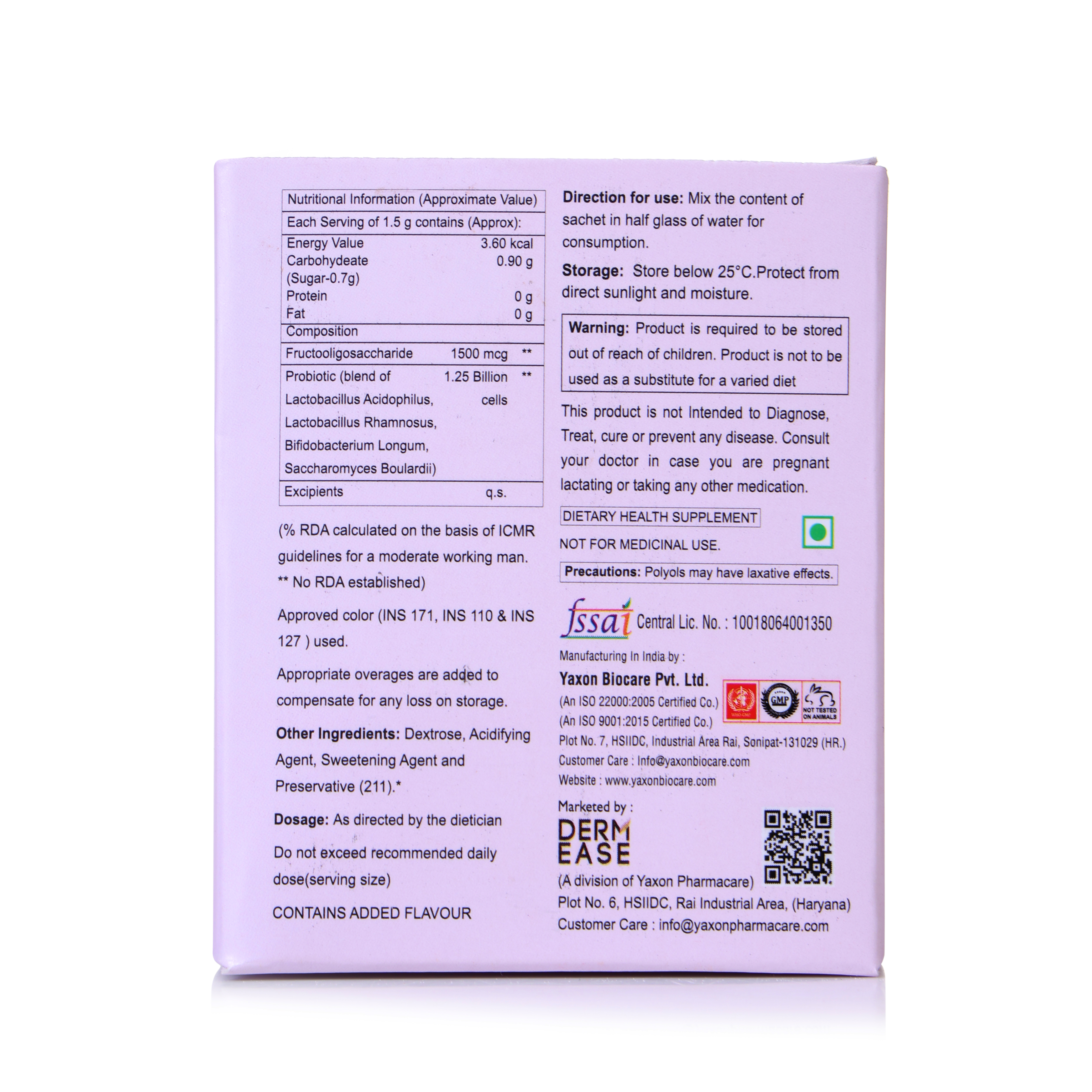 Onpro-gut Sachet - Ingredients: Minerals